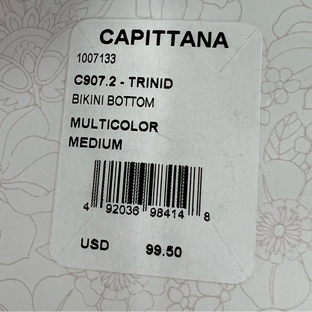 Capittana NWT Trinidad Pastel Crochet Bikini Bottom size Medium